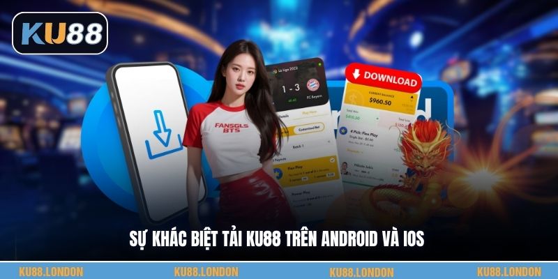 Sự khác biệt tải KU88 trên Android và iOS